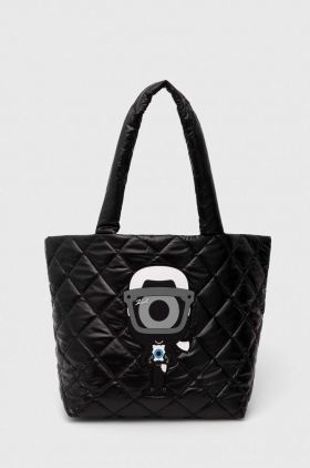 Karl Lagerfeld poseta culoarea negru