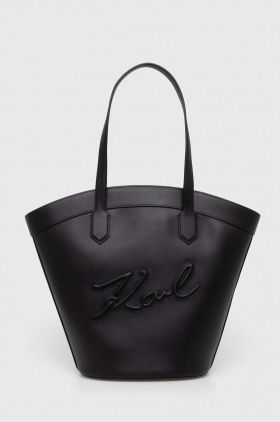 Karl Lagerfeld poseta culoarea negru