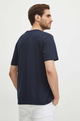 Medicine tricou din bumbac barbati, culoarea albastru marin, cu imprimeu