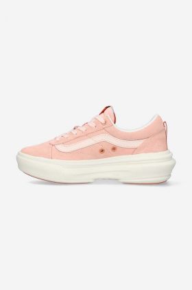 Vans teniși Old Skool Overt Plus femei, culoarea roz VN0005WJ448-pink