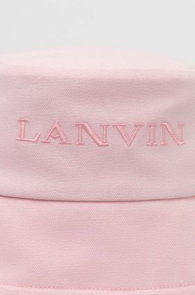 Lanvin pălărie din bumbac culoarea roz, bumbac 6LPESC.U7652