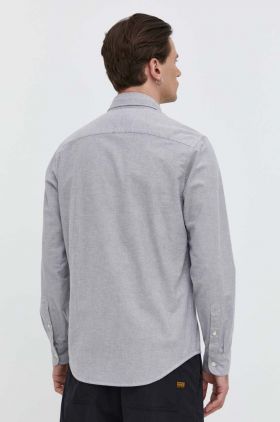 Abercrombie & Fitch camasa barbati, culoarea gri, cu guler button-down, regular