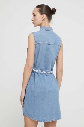 Karl Lagerfeld Jeans rochie jeans mini, drept