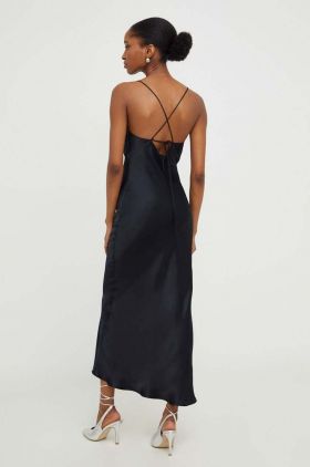 Answear Lab rochie culoarea negru, maxi, drept