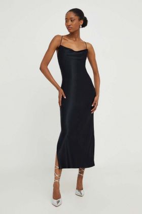 Answear Lab rochie culoarea negru, maxi, drept