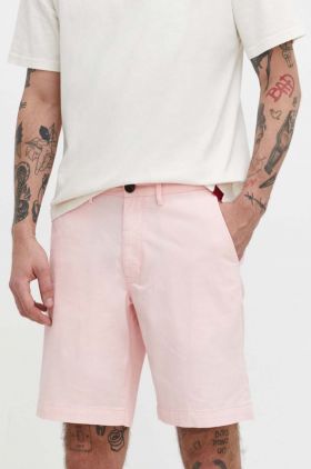 Superdry pantaloni scurti barbati, culoarea roz