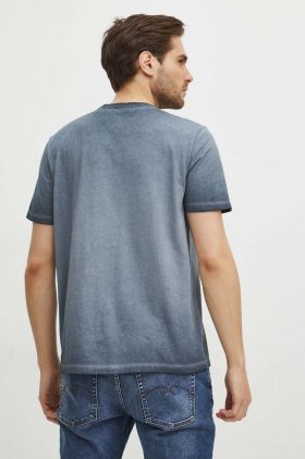 Medicine tricou din bumbac barbati, culoarea gri, cu imprimeu