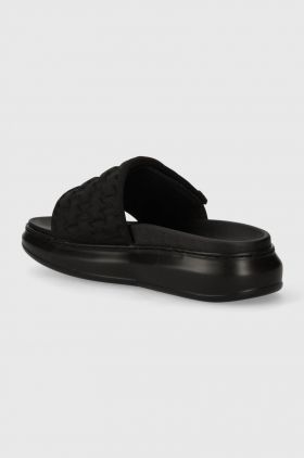 Karl Lagerfeld papuci KAPRI femei, culoarea negru, cu platforma, KL62503