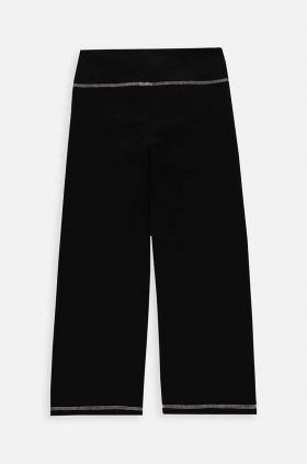 Coccodrillo pantaloni copii culoarea negru, neted