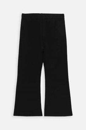 Coccodrillo pantaloni copii culoarea negru, neted