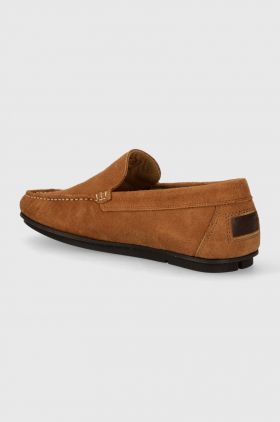 Gant mocasini din piele intoarsa Wilmon barbati, culoarea maro, 28673544.G45