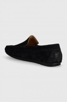 Gant mocasini din piele intoarsa Wilmon barbati, culoarea albastru marin, 28673544.G69