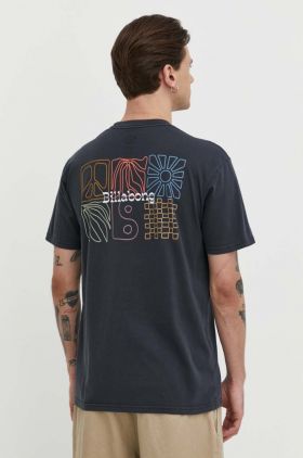 Billabong tricou din bumbac barbati, culoarea gri, cu imprimeu