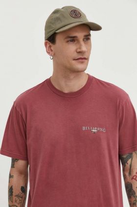 Billabong tricou din bumbac barbati, culoarea roz, cu imprimeu