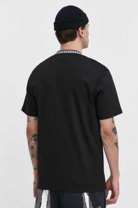 HUGO tricou din bumbac bărbați, culoarea negru, cu imprimeu 50510035