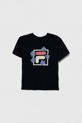 Fila tricou de bumbac pentru copii LAMSTEDT culoarea albastru marin