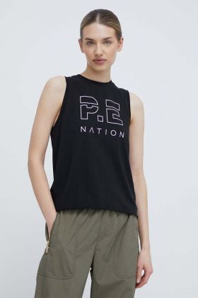 P.E Nation top femei, culoarea negru