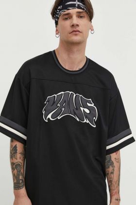 Vans tricou barbati, culoarea negru, cu imprimeu