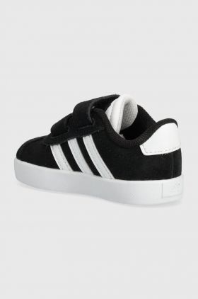 adidas sneakers de piele întoarsă pentru copii VL COURT 3.0 CF I culoarea negru