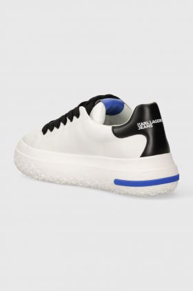 Karl Lagerfeld Jeans sneakers din piele KLJ KUP culoarea alb, KLJ54820