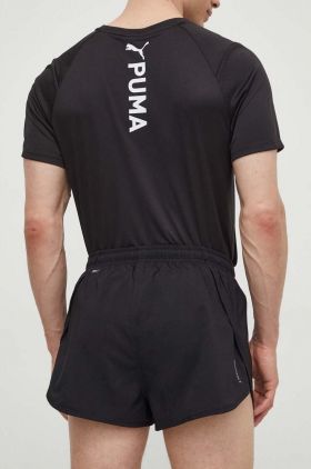 Puma pantaloni scurți de alergare Run Favourite Split culoarea negru, 523157