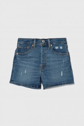 Levi's pantaloni scurti din denim pentru copii LVG 501 ORIGINAL SHORTS neted, talie reglabila