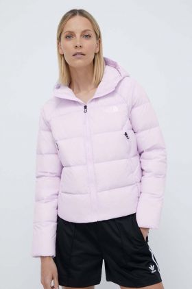 The North Face geaca de puf femei, culoarea violet, de iarna, NF0A3Y4RPMI1