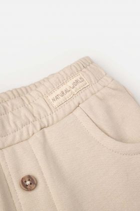 Coccodrillo pantaloni bebe culoarea bej, neted