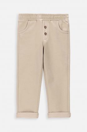 Coccodrillo pantaloni bebe culoarea bej, neted