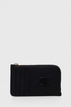 Dkny portofel de piele femei, culoarea negru