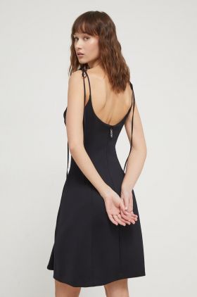 HUGO rochie culoarea negru, mini, evazați 50510426