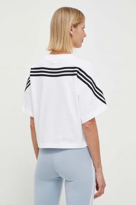 adidas tricou din bumbac femei, culoarea alb IV5270