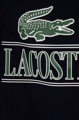 Lacoste tricou de bumbac pentru copii culoarea albastru marin, cu imprimeu