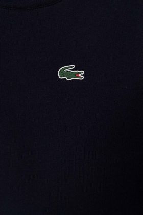 Lacoste tricou copii culoarea albastru marin, neted