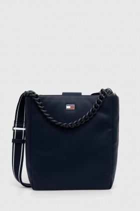 Tommy Jeans poșetă culoarea bleumarin AW0AW15939