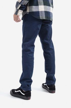 Vans pantaloni Authentic Chino culoarea bleumarin, fit chinos, medium waist VN0A5FJ7LKZ-navy