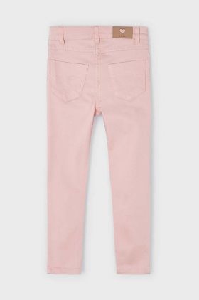 Mayoral pantaloni copii culoarea roz, neted