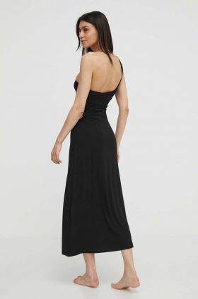 Karl Lagerfeld rochie culoarea negru, maxi, mulata