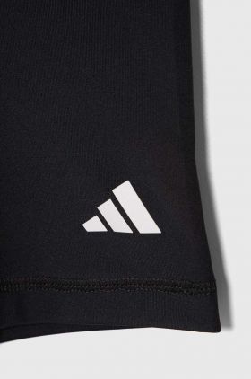 adidas pantaloni scurti copii culoarea negru, neted