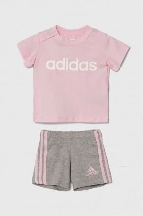 adidas set de bumbac pentru copii culoarea roz