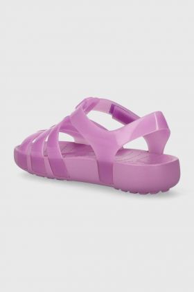 Crocs sandale copii ISABELLA JELLY SANDAL culoarea violet