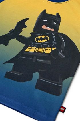 Lego tricou de bumbac pentru copii culoarea galben, cu imprimeu