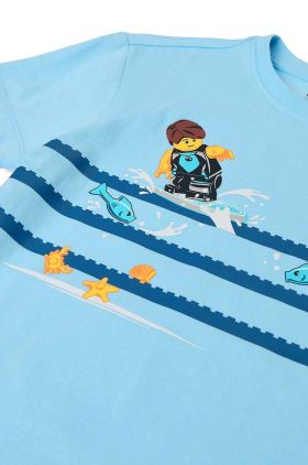 Lego tricou de bumbac pentru copii cu imprimeu