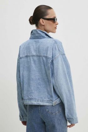 Answear Lab geaca jeans femei, de tranzitie, oversize