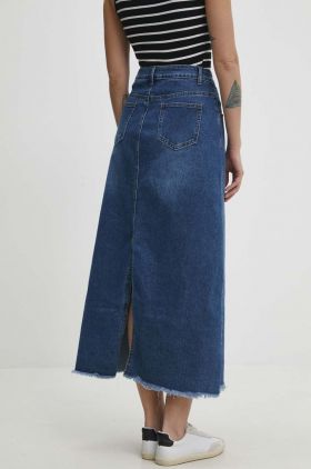 Answear Lab fusta jeans maxi, drept