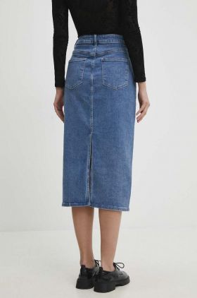 Answear Lab fusta jeans midi, drept