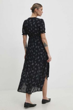 Answear Lab rochie culoarea negru, maxi, evazati