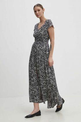 Answear Lab rochie culoarea negru, maxi, evazati