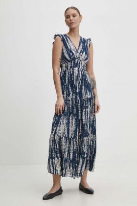 Answear Lab rochie culoarea albastru marin, maxi, evazati