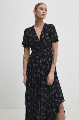 Answear Lab rochie culoarea negru, maxi, evazati